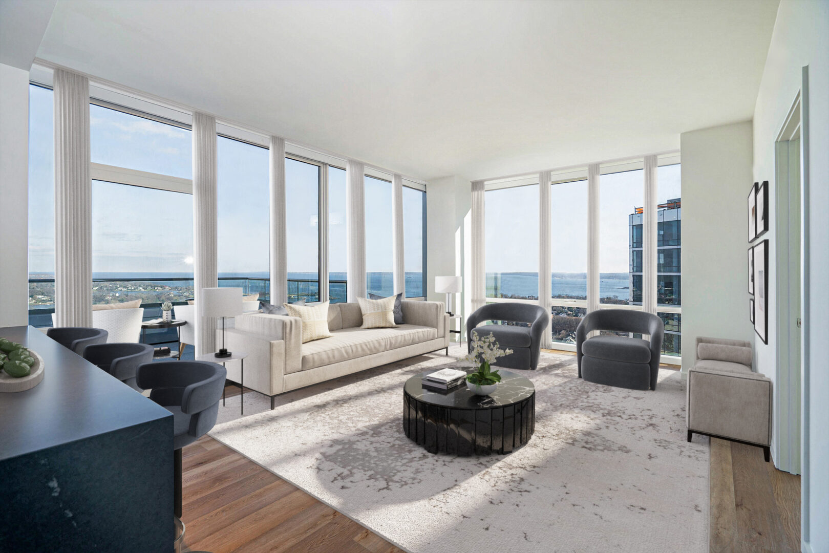 Penthouse living room